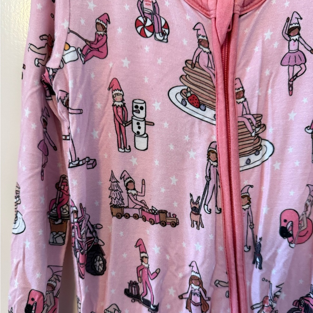 Pink 2T Elf on the Shelf Zippy Pajamas - Picture 2 of 5